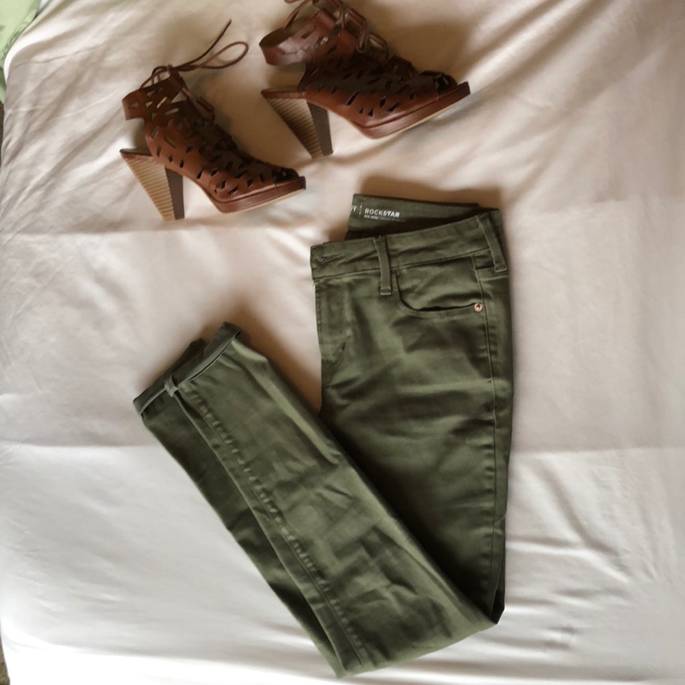 Olive Rockstar Skinny Jeans